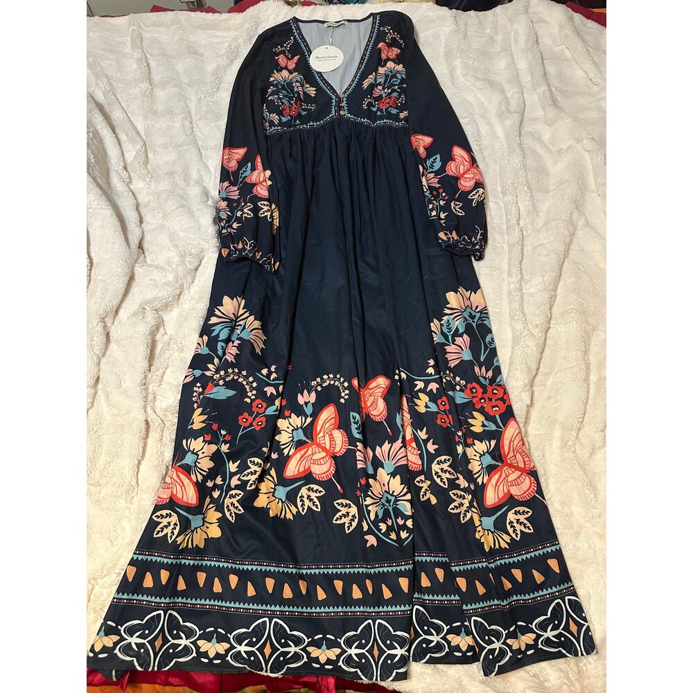 Rusttydustty maxi dress. This brand produces various bohemian-style maxi dress